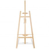 1.5m黄松画架木质折叠画架美术素描学生木制画架广告展架kt板画架