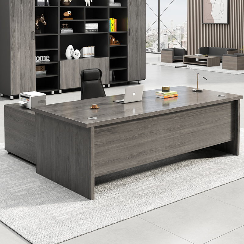 办公桌椅组合老板桌简约现代办公室F家具经理总裁单人桌子大班台