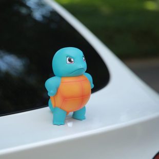 汽车摆件可爱杰尼龟创意车载网红装饰品车顶杰尼龟车尾公仔挂件
