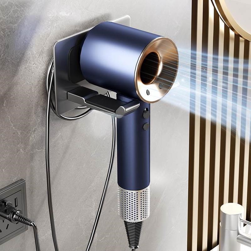 吹风机置物架电吹风吹风筒子浴室收纳挂架支架壁挂式免Z打孔卫生