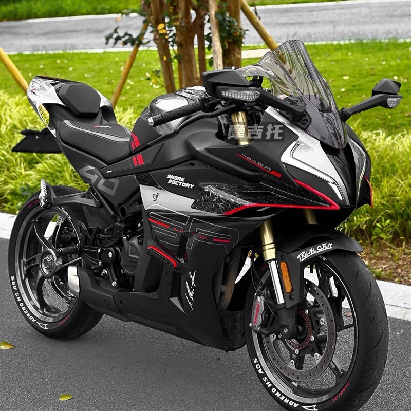 适用春风450SR/SRS改装车头前B脸 大灯前脸护罩外壳 无损安装配件