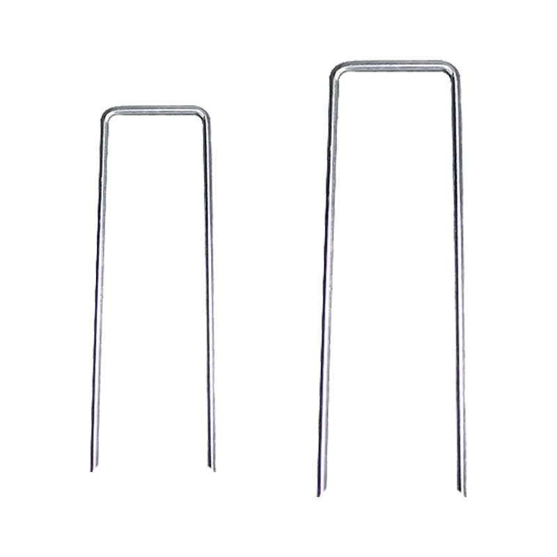 防草布u型地钉带垫片园艺地布钉镀锌地膜钉草皮不锈钢固定钉