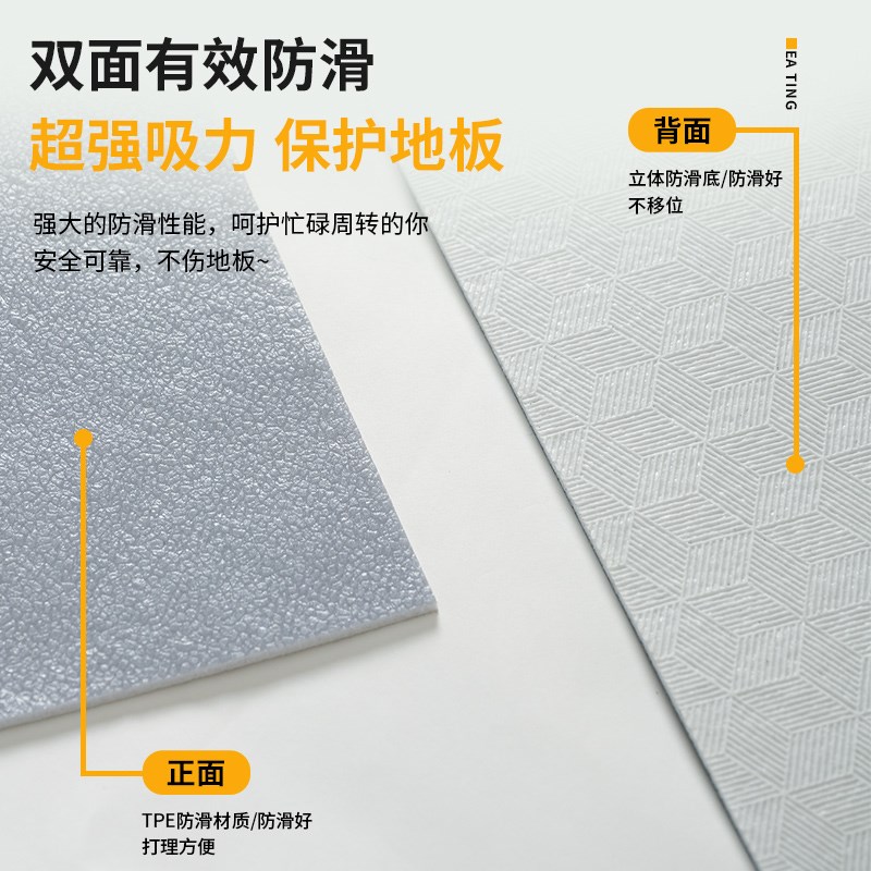 厨房地垫防滑防油防水可擦免洗L型7字型2025新款pvc耐脏垫子