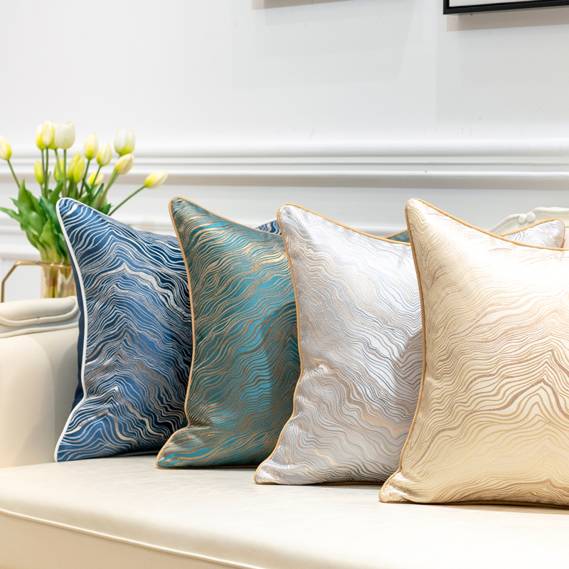 沙发抱枕轻奢风客厅靠背垫高级感酒店奢华睡觉床头腰靠枕套不含芯