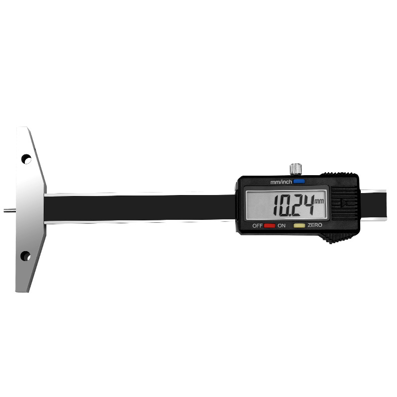 细杆数显深度尺计电子细杆深度尺小孔电子游标尺0-50 0-100 0.01
