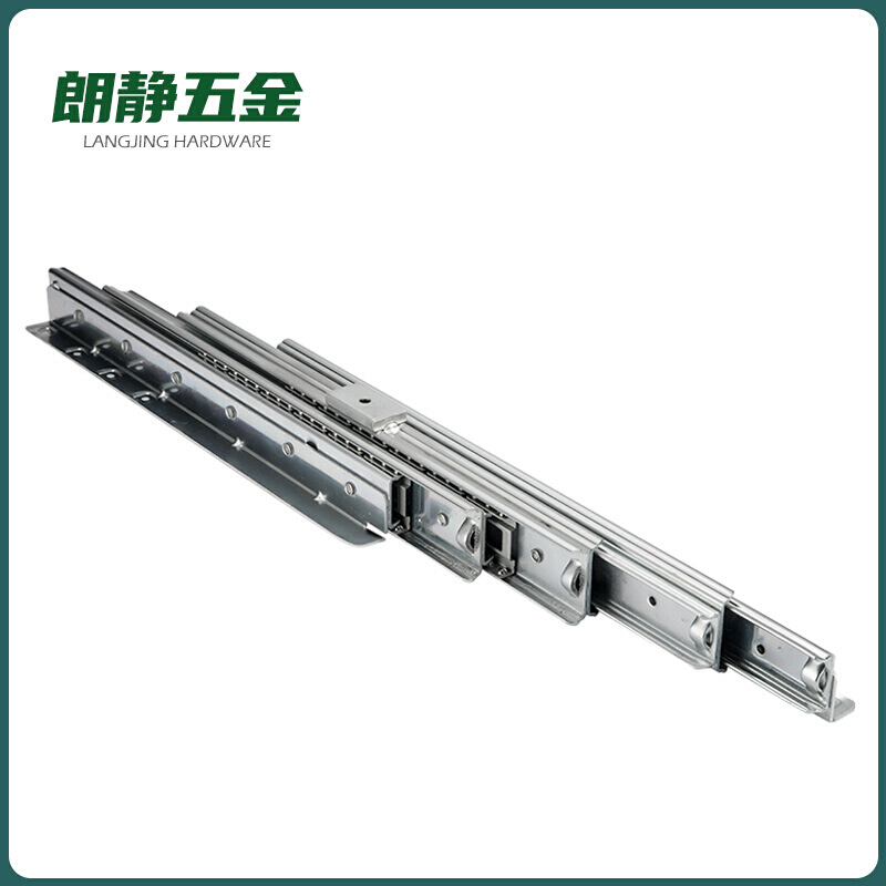 隐藏式餐台折叠多节式滑轨多功能伸缩餐桌加厚轨道平推橱柜台导轨