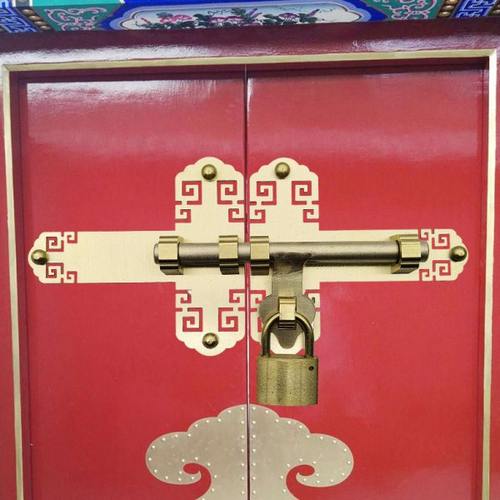 中式纯铜插销仿古大门栓挂锁老式门闩搭扣花园门锁拉手大木门锁扣