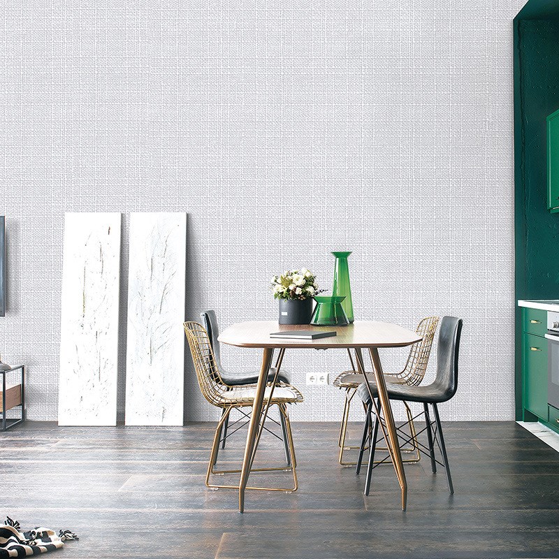 装修主材纯色亚麻背景墙提花无缝墙布粗麻素色客厅壁布