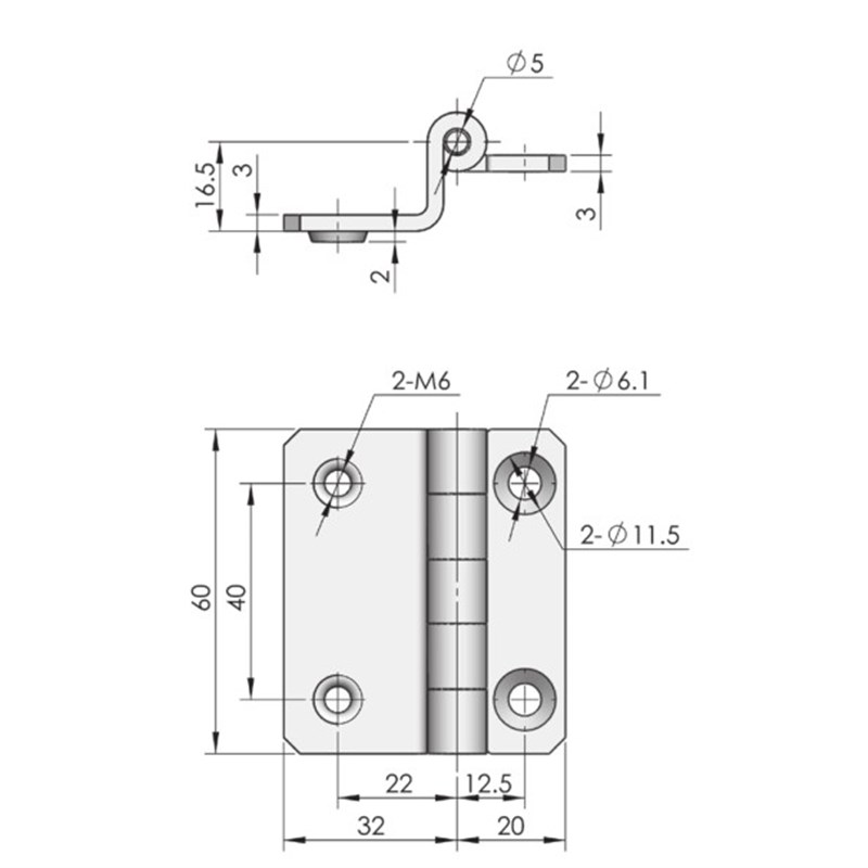 夏中工业五金铰链 承重型铰链 镀锌钢铰链 高低铰链合页生久CL178