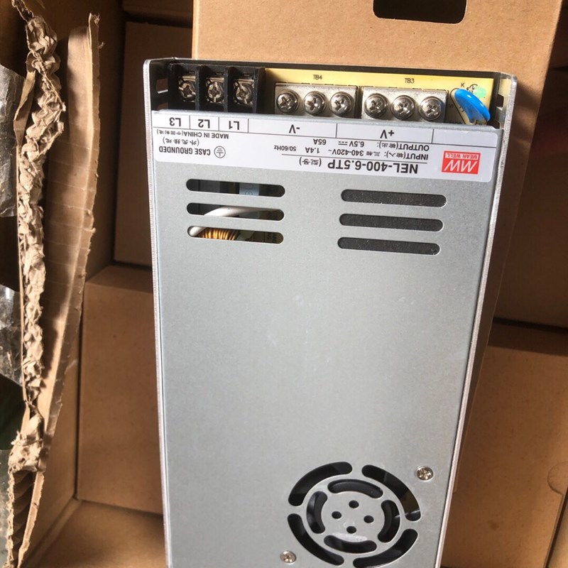 台湾明纬6.5V65A 400W开关电源LED电源NEL-400-6.5TP输入三相380