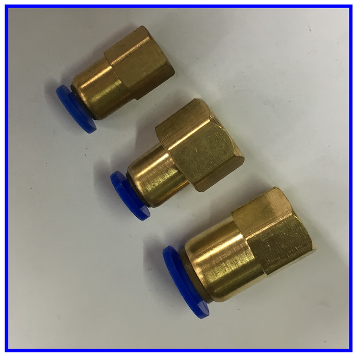 气动气管内螺纹直通接头PCF6/8/10/12-01/02/03/04快速快插1分2分