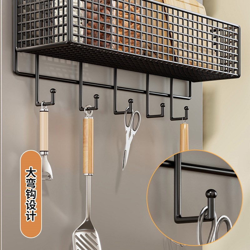 冰箱置物架侧挂厨房用品分层收纳架保鲜膜调料P瓶多层挂钩整理神