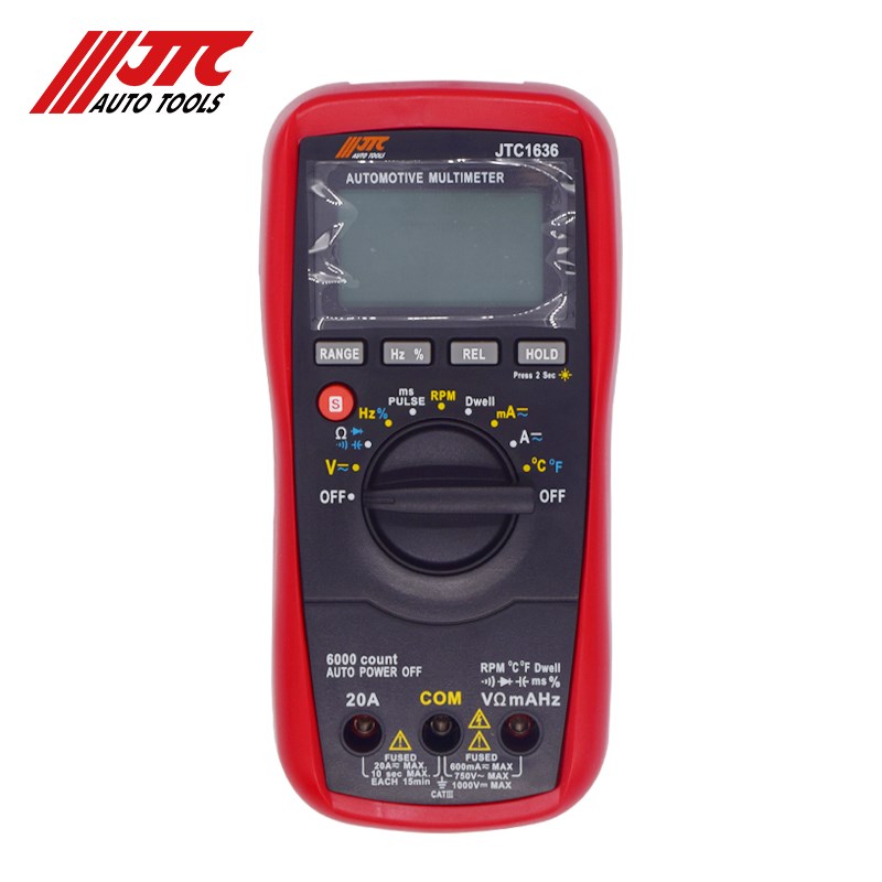 台湾JTC汽修专用工具 数字式检修车用表高精度万能表JTC1636