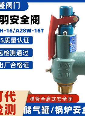 富羽安全阀A28H-16/A28W-16T弹簧全启式压力罐储气罐锅炉泄压阀15
