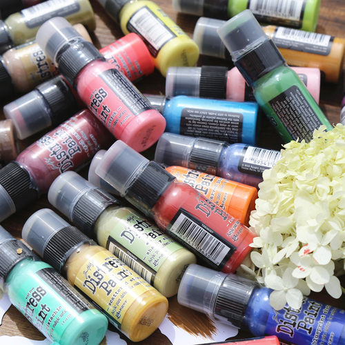 美国Ranger Tim Holtz Distress Paint 手帐剪贴贺卡复古旧色颜料