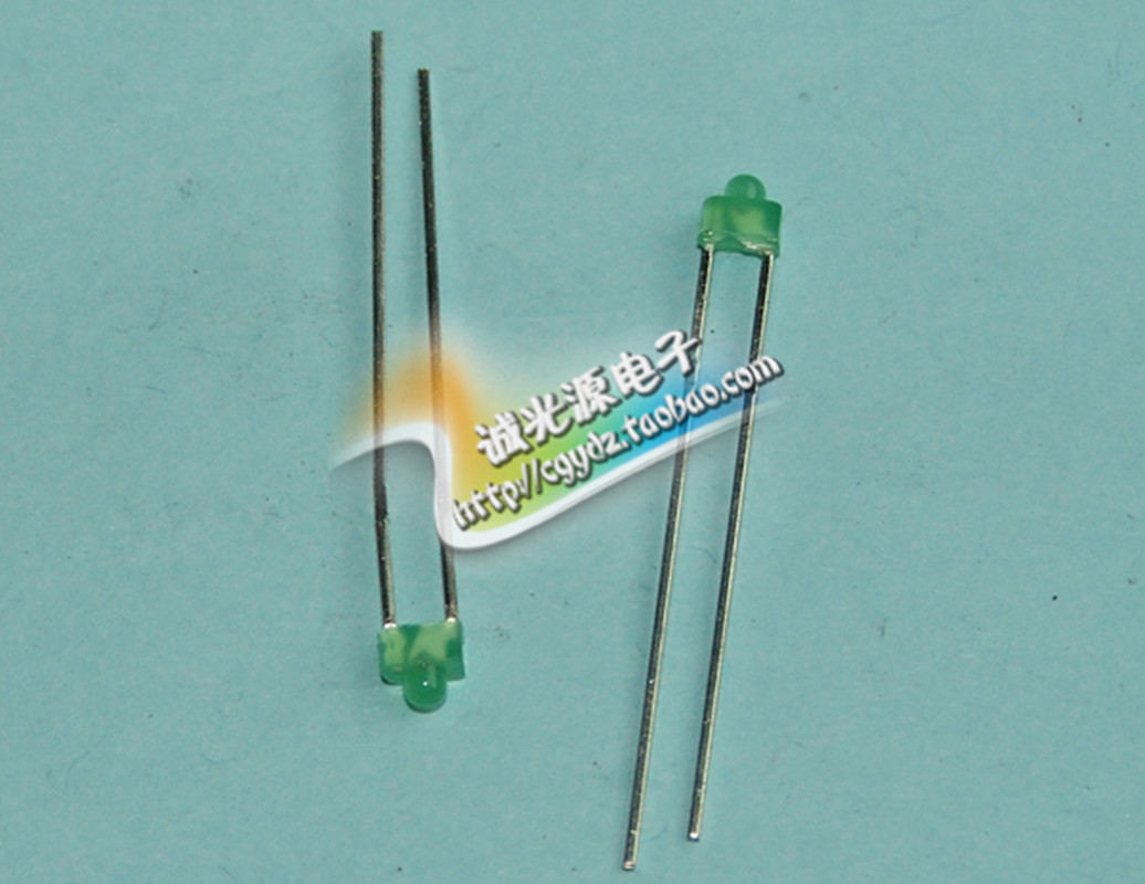 1.8MM绿发绿灯F1.8黄绿普绿LED发光二极管灯珠奶嘴型小蝴蝶指示灯