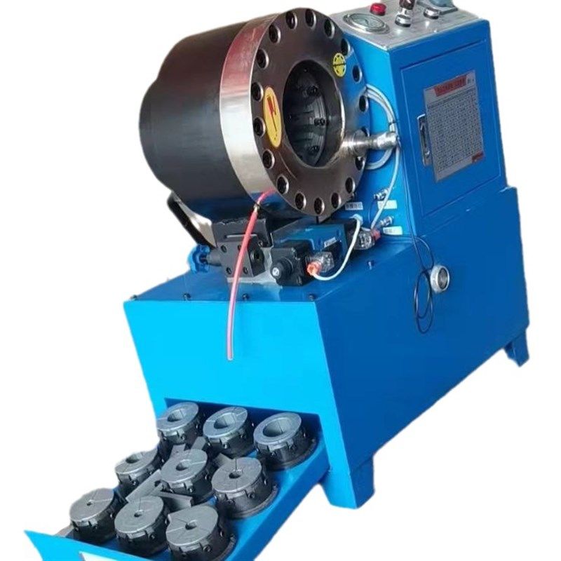 立式卧式两用扣压机 液压锁管机 钢管锁头机 工地架子管缩管机