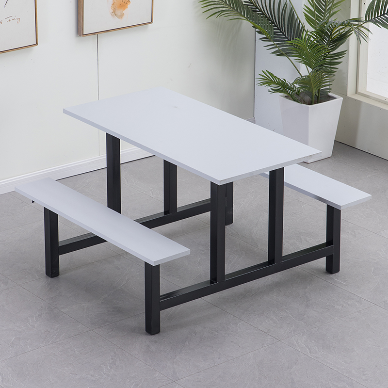 新品四人位食堂餐桌椅组合公司工厂学校专用员工单位快餐饭堂工地