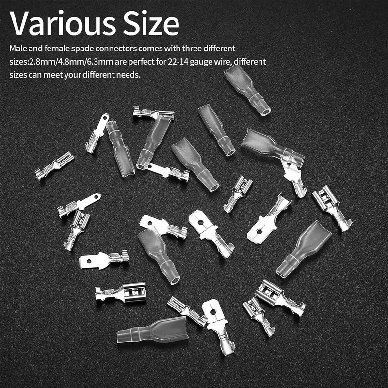 120/180/270/540/600插簧+插片+护套冷压接线端子公母对插头