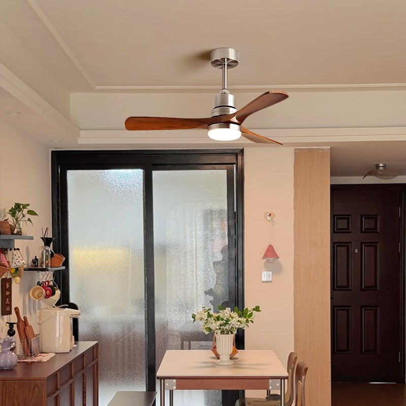 中古风包b豪斯风扇灯南洋复古美式法式家用客厅卧室餐厅吊扇一体