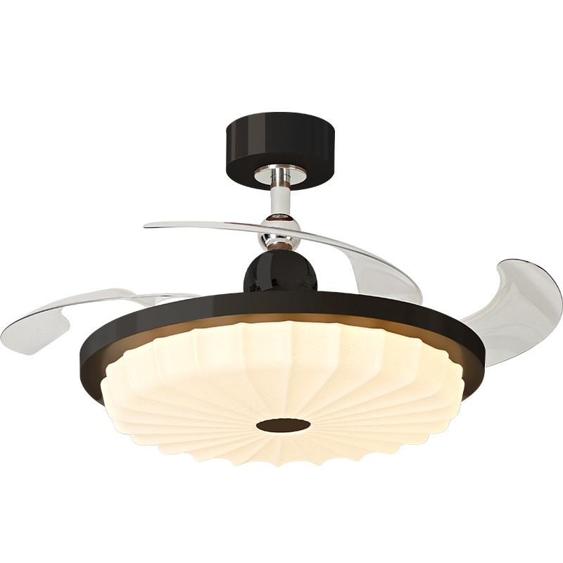 风扇灯大风力静音隐形扇s叶灯卧室电扇灯现代简约饭厅餐厅吊扇灯