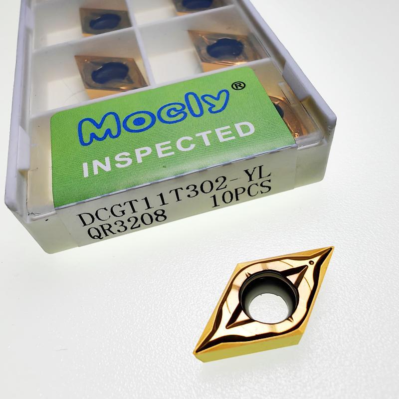 55度菱形精车数控刀片内孔外圆不锈钢高温镍基钛合金DCGT11T30204