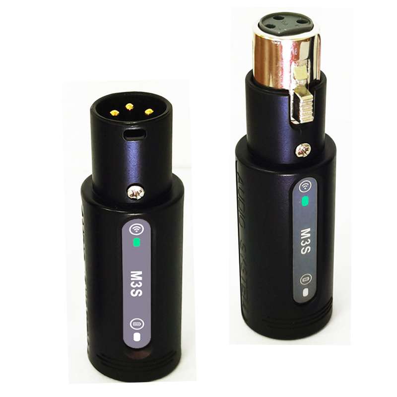 wireless xlr transmitter   receiver 动圈有线话筒无线转换器