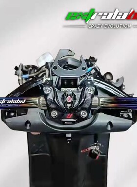 EX烧钛白钢车把改装小牛N1S NGT U+B M2巴风特BIBI龙头底座变径把