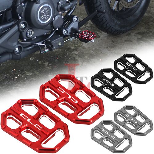适用春风250CLC 450CLC 250SR改装前后脚踏加大踏板防滑加宽脚垫