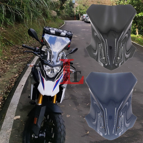 适用宝马G310GS 1723年PC材质改装前挡风玻璃前导流板风挡挡风镜