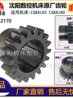 沈阳机床配件 CAK6180 CAK6163 2170L 原厂数控车床磨齿齿轮 Z18