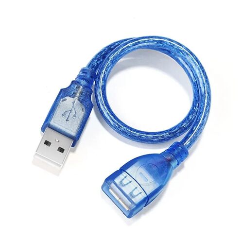 透明蓝2.0USB延长数据线公对母线 USB延长线1.5/3/5/10米