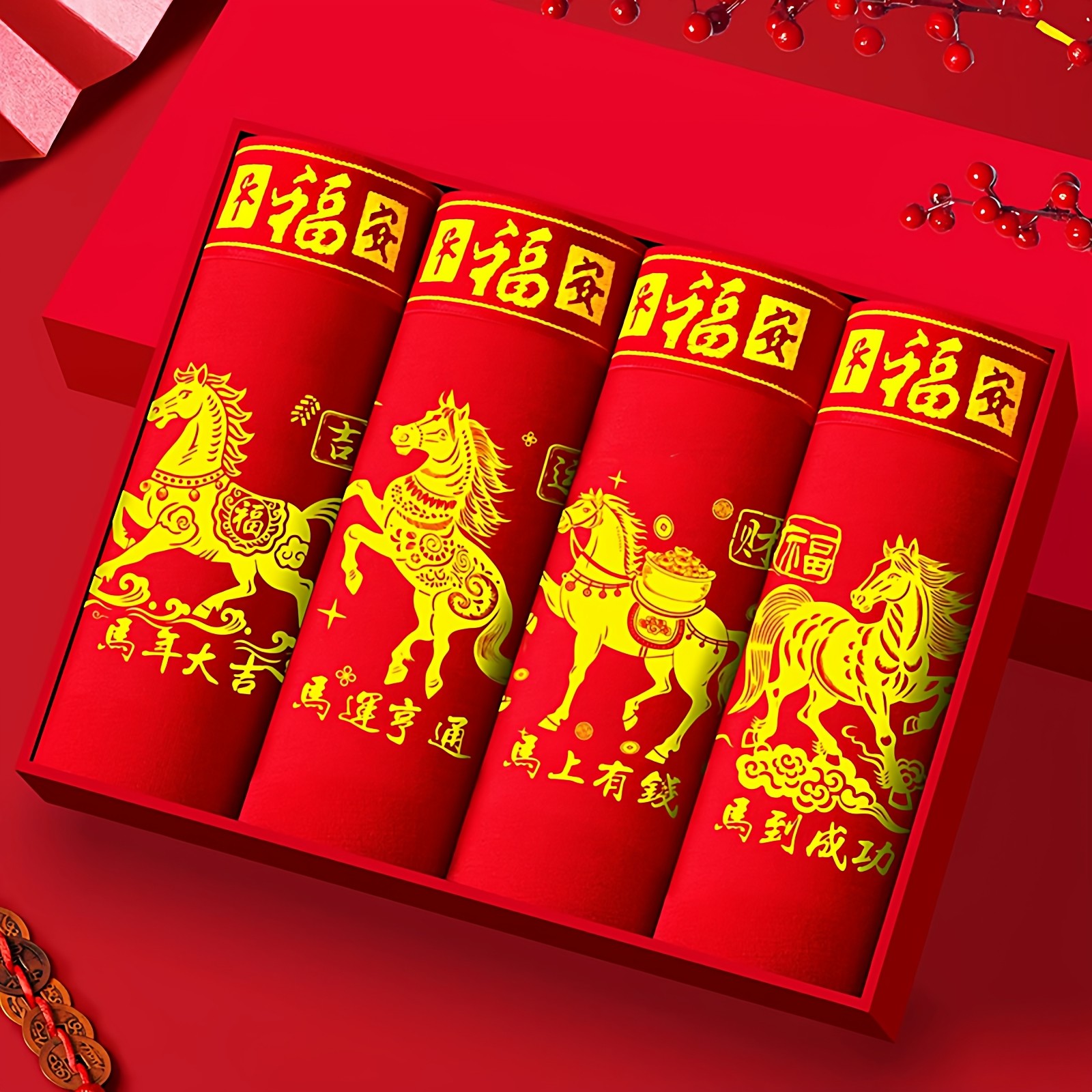 【下单立减50】本命年红色内裤袜子结婚情侣新郎新娘喜字纯棉