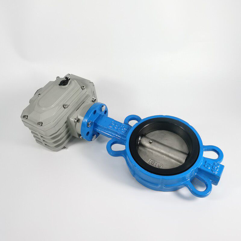 电动蝶阀D971X-16 对夹式球墨不锈钢阀门DN50 80 100 150 200 300