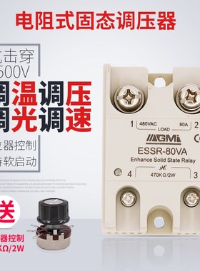 可控硅固态继电器SSR-80VA100VA120VA电位器调压器调速器调温调光