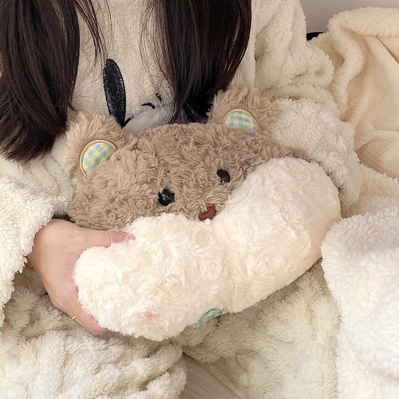 可爱暖手抱枕插手毛绒手捂捂手神器玩偶送女生睡觉学生冬天暖手袋