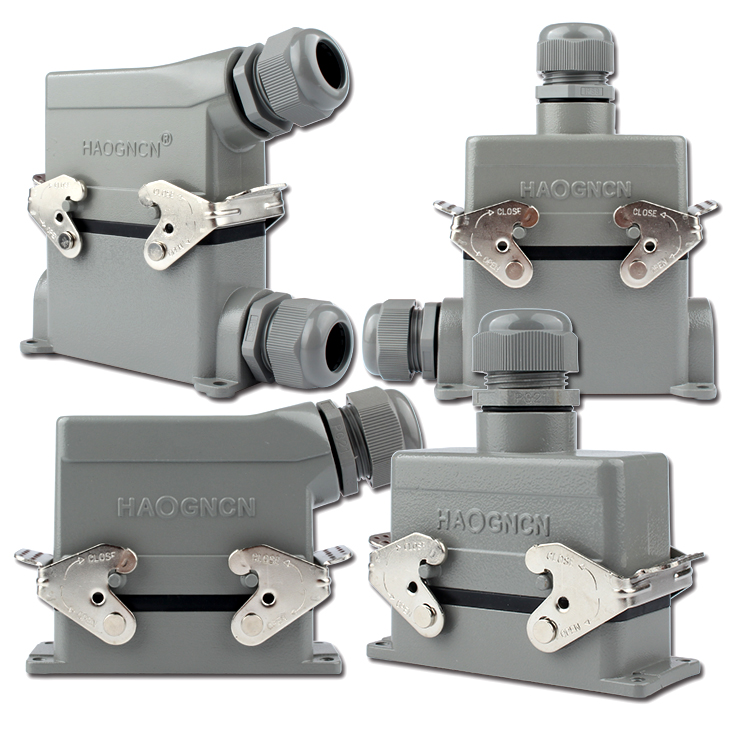 重载连接器 HDC-H16B-HSB-006M/F 6芯35A 热流道插头矩形航空插头