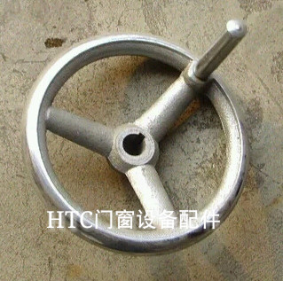 双头锯手摇轮组角机手轮 断桥铝铝合金设备摇轮 塑钢门窗设备配件图片
