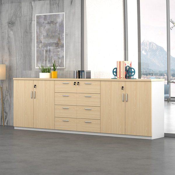 办公家具文件柜矮柜板式组合文件柜办公室书柜公司茶水柜落地矮柜