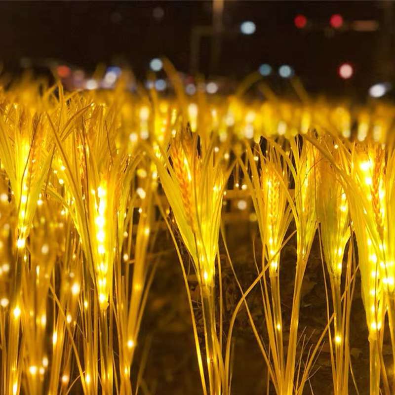 太阳能led发光麦穗灯水稻灯户外防水园林亮化工程装饰插地草坪灯