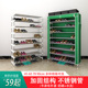 鞋 柜 架简易多层家用经济型不锈钢牛津布防尘宿舍收纳柜加固组装