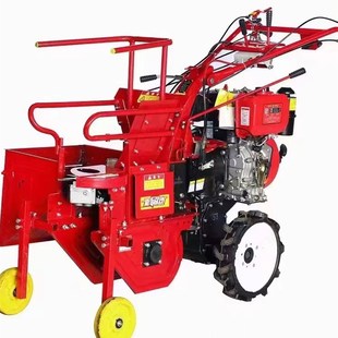 山东常美手扶拖拉机玉米收割台16 25匹联合收获机微耕玉米收货机