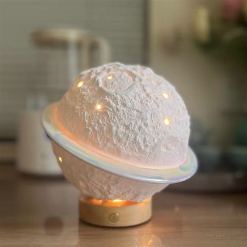 基础款陶瓷星球星空氛围灯小夜灯家居摆件小雕塑移动充电触控开关