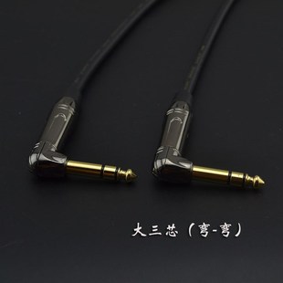 抗干扰发烧级大三芯对大三芯功放音频线6.5 6.35双声道对录平衡线