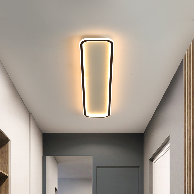 现代简约灯具2022新极简led过道走廊长条吸顶灯衣帽间入户玄关灯