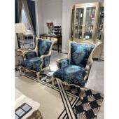 欧式 沙发3211组合别墅大户型客厅四人位实木雕花新古典家具