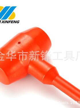厂家供应PVC材质1.5LB橙色无弹力锤可定牌
