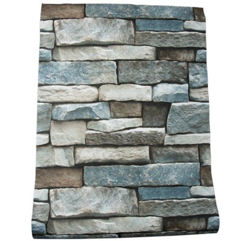 现代简约3D砖纹砖块石头纹壁纸酒店酒吧KTV网吧大理石PVC墙纸厂家,家装主材,PVC墙纸,淘宝优惠券,粉丝福利购,淘宝优惠卷