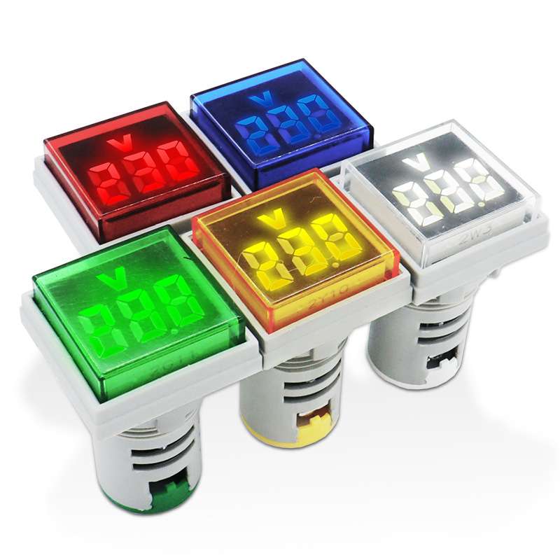 泰业大屏方形电压表AD101-22VMS数字显示电压表大数码管LED指示灯