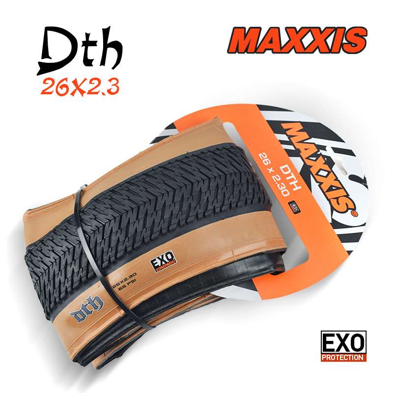 MAXXIS DTH黑边复古黄边26*2.15\2.3街车FGfs动作死飞土坡车外胎